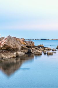 Preview wallpaper stones, sea, reflection, nature