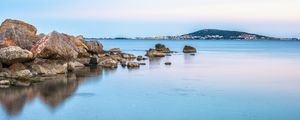 Preview wallpaper stones, sea, reflection, nature