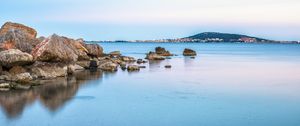 Preview wallpaper stones, sea, reflection, nature