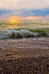 Preview wallpaper stones, sea, shore, surf