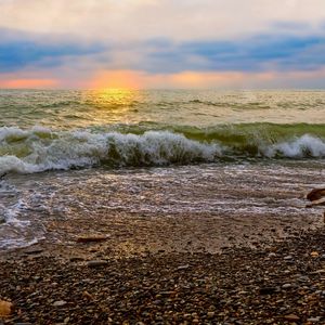 Preview wallpaper stones, sea, shore, surf