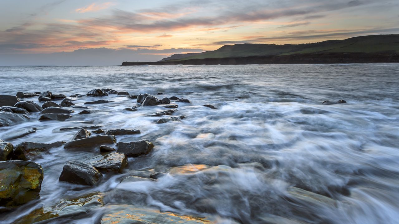 Wallpaper stones, sea, sky, nature