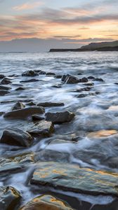 Preview wallpaper stones, sea, sky, nature