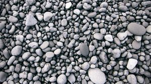 Preview wallpaper stones, sea, surface, bw