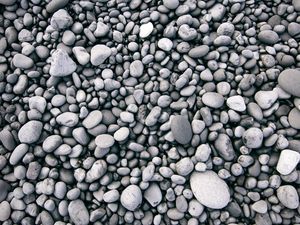 Preview wallpaper stones, sea, surface, bw