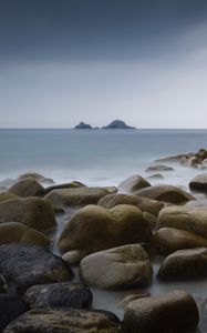 Preview wallpaper stones, sea, view, nature