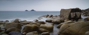 Preview wallpaper stones, sea, view, nature