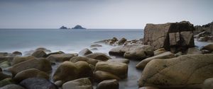 Preview wallpaper stones, sea, view, nature