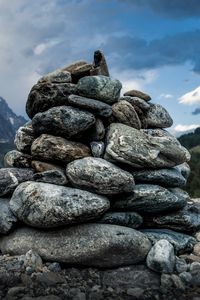 Preview wallpaper stones, shape, sky, clouds