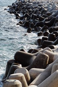 Preview wallpaper stones, shapes, sea, splashes