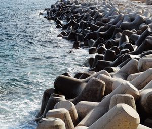 Preview wallpaper stones, shapes, sea, splashes