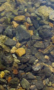 Preview wallpaper stones, sharp, water, transparent