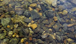 Preview wallpaper stones, sharp, water, transparent