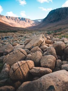 Preview wallpaper stones, stone, mountains, sky