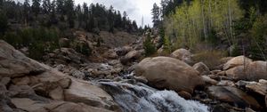 Preview wallpaper stones, stream, water, landscape