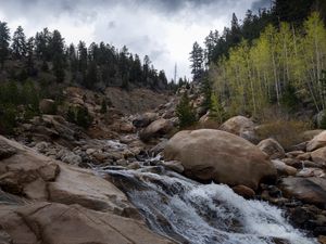 Preview wallpaper stones, stream, water, landscape