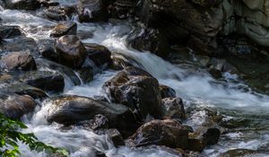 Preview wallpaper stones, stream, water, landscape, nature