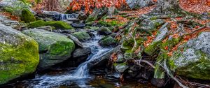 Preview wallpaper stones, stream, water, nature, landscape