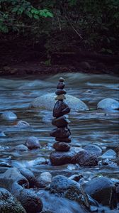 Preview wallpaper stones, stream, water, nature