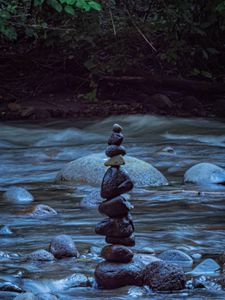 Preview wallpaper stones, stream, water, nature