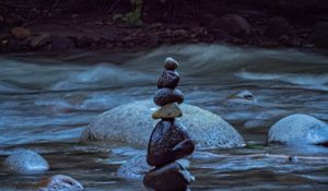 Preview wallpaper stones, stream, water, nature