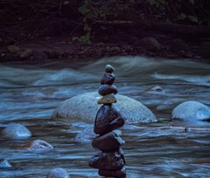 Preview wallpaper stones, stream, water, nature