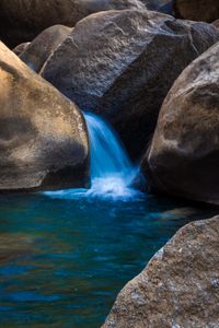 Preview wallpaper stones, water, cascade, nature