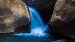 Preview wallpaper stones, water, cascade, nature