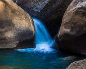 Preview wallpaper stones, water, cascade, nature