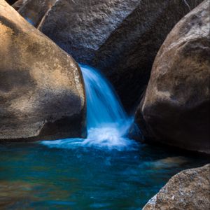 Preview wallpaper stones, water, cascade, nature