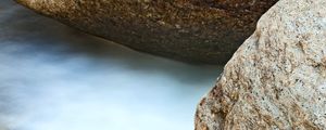 Preview wallpaper stones, water, long exposure, nature