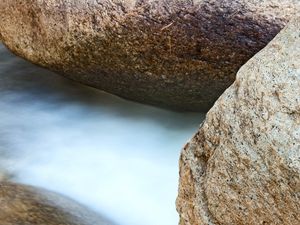 Preview wallpaper stones, water, long exposure, nature