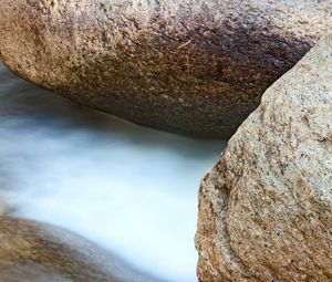 Preview wallpaper stones, water, long exposure, nature