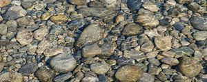 Preview wallpaper stones, water, ripples, transparent