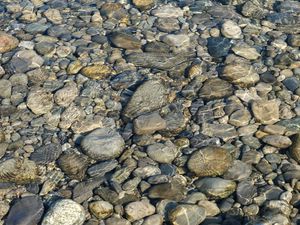 Preview wallpaper stones, water, ripples, transparent