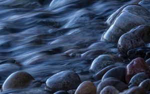 Preview wallpaper stones, water, river, nature