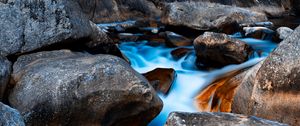 Preview wallpaper stones, water, rock, flow