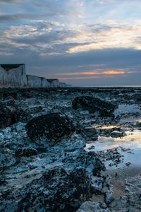 Preview wallpaper stones, water, rocks, landscape, sky