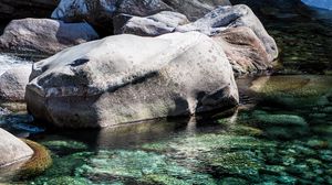 Preview wallpaper stones, water, shore