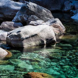 Preview wallpaper stones, water, shore