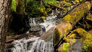 Preview wallpaper stones, water, stream, nature