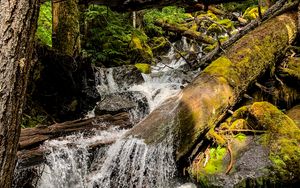 Preview wallpaper stones, water, stream, nature