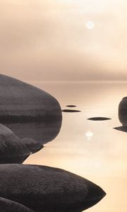 Preview wallpaper stones, water table, gray