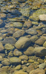 Preview wallpaper stones, water, transparent, body of water, bottom