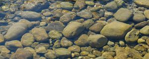 Preview wallpaper stones, water, transparent, body of water, bottom