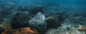 Preview wallpaper stones, water, underwater, pebbles