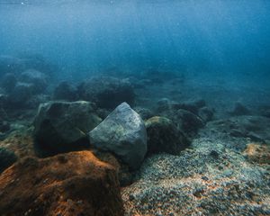 Preview wallpaper stones, water, underwater, pebbles