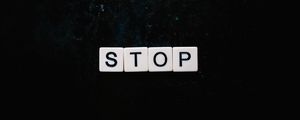 Preview wallpaper stop, letters, word