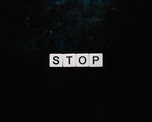 Preview wallpaper stop, letters, word