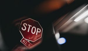 Preview wallpaper stop, sign, warning, text, red